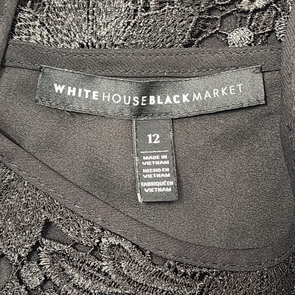 White House Black Market Lace Sleeveless Top - Picture 3 of 3